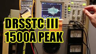 Large Tesla Coil - Kaizer DRSSTC III - Static Load Test at 1500 A peak