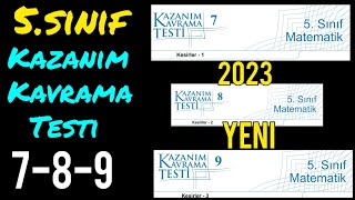 5Sinif Matemati̇k Kazanim Kavrama Testi̇ 7-8-9 Yeni̇ 2023 Kesi̇rler