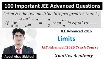 JEE Advanced 2015 Question | Limits | Let m and n be two positive integers greater than . If lim