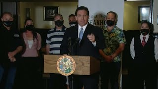 Governor Ron DeSantis, "Restaurants Will Not Close"
