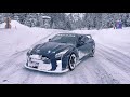 TUNED Nissan GTR R35 enjoying a snowy road !