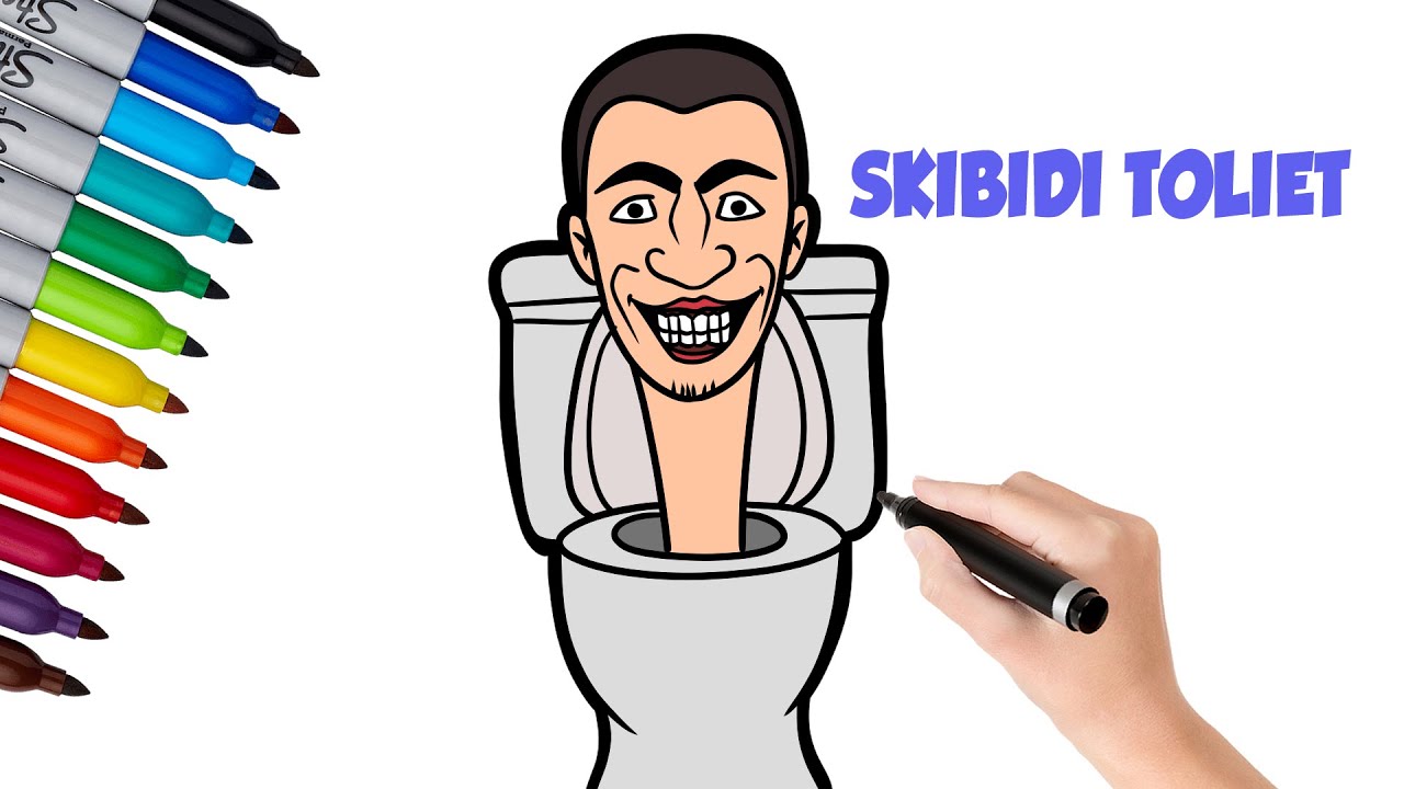 How to draw scooby-doo toilet