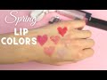 PRETTY SPRING LIPSTICKS | SWATCHES in Natural Light | Chanel | Dior | Gucci |House of Sillage &amp; more