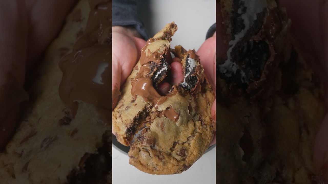 Oreo Nutella Stuffed Cookies 🤤🍪