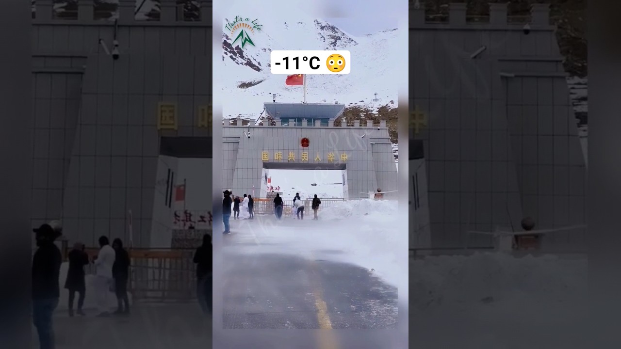 -11°C😳 temperature at khanjrab Pass china border north Pakistan 