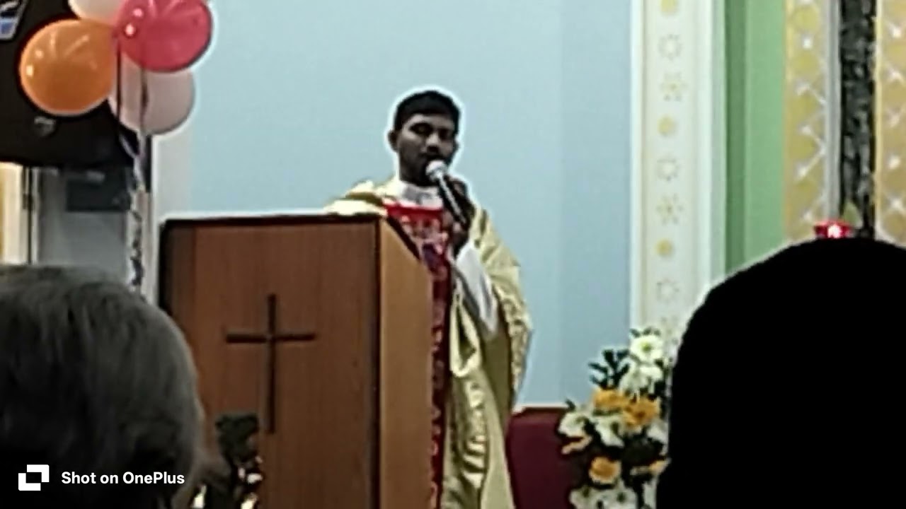 1 January 2026 రాజా పంగిడి గూడెం R.C.M.చర్చిలో న్యూ యియర్ స్పీచ్ .Rev.Fr.రవి.