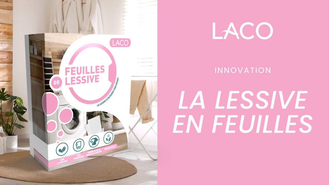 Lessive en feuille hydrosolubles Laco