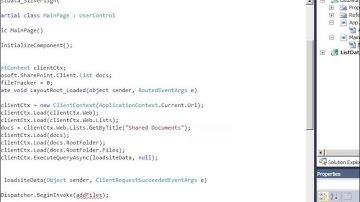 Module 5- Developing Silverlight applications by using the client object model