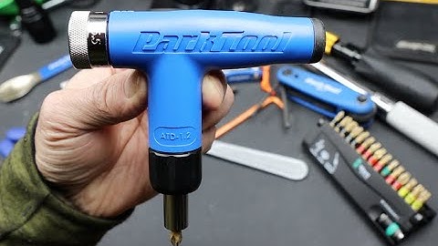 Park Tools Adjustable Torque Driver ATD 1.2 T-handle, Shop duty torque hex bit driver, 4-6Nm range.