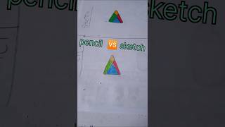 PENCIL COLOUR VS SKETCH COLOUR ⁉️👌☑️🌟💟 #shorts​ #viral​ #youtube​ #whichisbest​ #ytshorts​ #drawing​