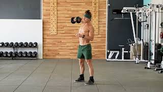 Single Arm Dumbbell Hang Clean High Pull