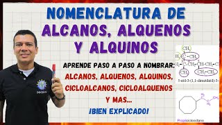 🏅COMO NOMBRAR. NOMENCLATURA DE ALCANOS, ALQUENOS, ALQUINOS, CICLOALCANOS, CICLOALQUENOS, DIENOS... by ARRIBA LA CIENCIA 11,667 views 1 month ago 29 minutes