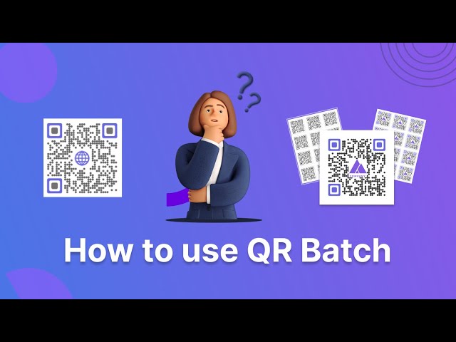 QR Batch: Demo Video for Scanova's Bulk QR Code Generator