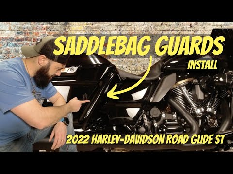 Saddlebag Guard Install | Harley-Davidson Road Glide ST - YouTube