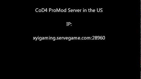 24/7 CoD4 PROMOD Server in the US!