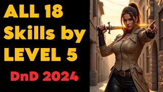 DnD 2024 EVERY SKILL by Level 5!  Strong Rogue / Warlock Build for Campaign or One-Shots