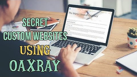 Secret Custom Websites using OAXRAY for Online Arbitrage