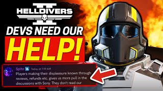 Helldivers 2 Want us to Leave NEGATIVE Reviews... PSN Situation