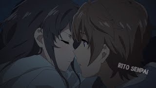 Bunny Girl Senpai Kiss Scene | Seishun Buta Yarou wa Bunny Girl Senpai no Yume wo Minai アニメ