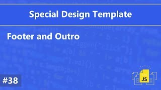 [Arabic] Special Template #38 - Footer And Outro