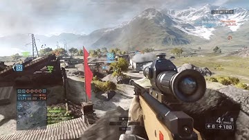 Battlefield 4- Counter knifing and 2 Collateral No scope Sniper kills