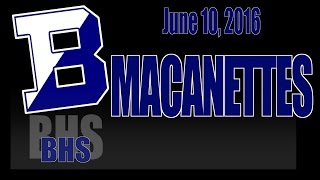 BHS Macanettes Concert June 10, 2016