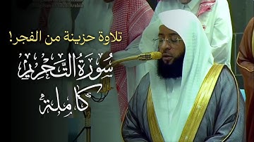 خشوع بأداء حزين في الفجر! | سورة التحريم كاملة | الشيخ بدر التركي | فجر السبت 22 صفر 1447هـ