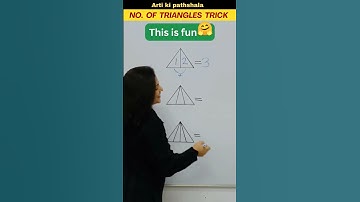 No. of Triangles🔺/ Figure Counting/ Triangle counting trick #shorts #reasoning #triangle #shortsfeed