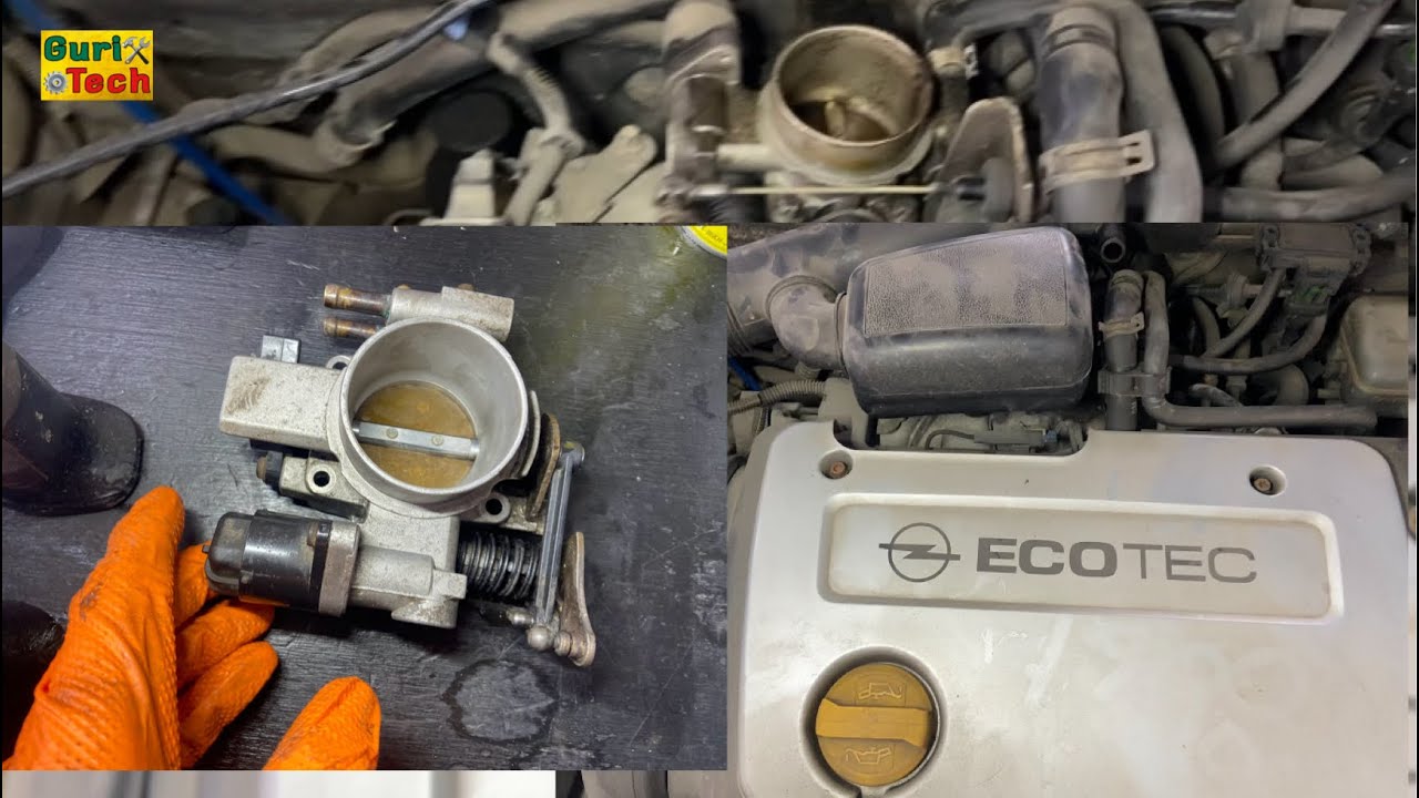 Opel astra 1998-2004 1.4 16v throttle removal and clean #car #opel #astra #guritech