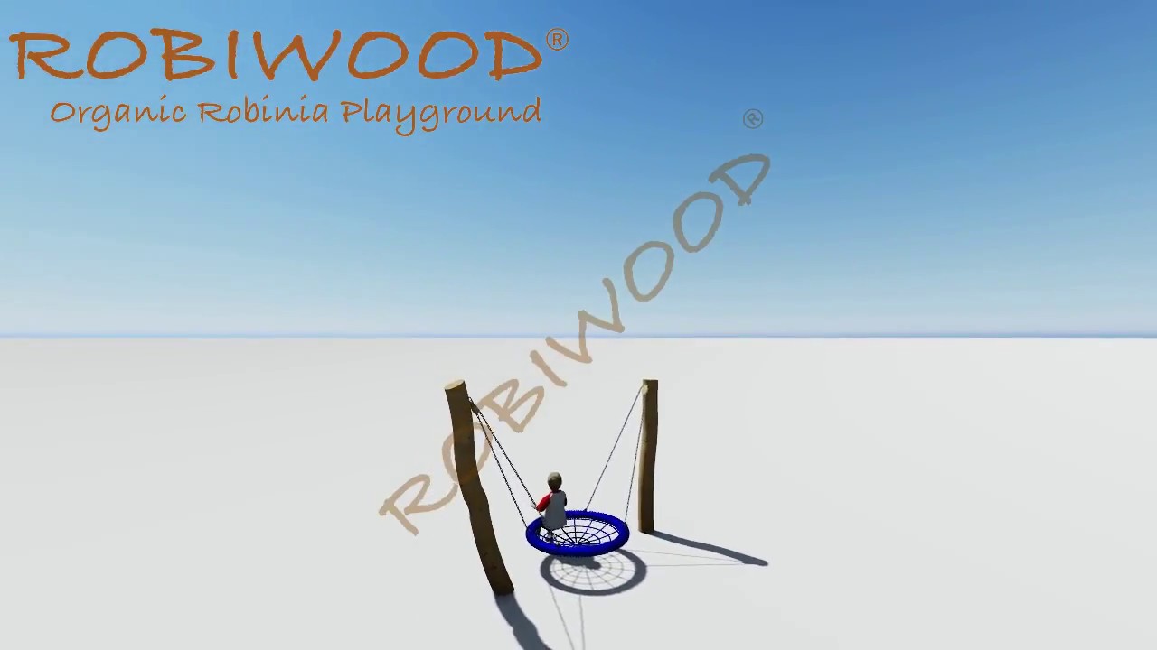 ROBIWOOD - (RBW3005) - ROBINIA PSEUDOACACIA - ACCESSORIES - BIRD NEST SWING SET - 1