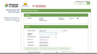 CHLAEP - Sistema Informático de Vacunas - Guía 3 REGISTRAR ACTO VACUNAL screenshot 1