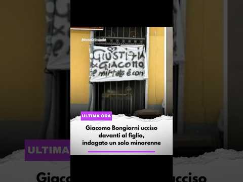 Video Giacomo Bongiorni ucciso davanti al figlio, indagato un solo minorenne