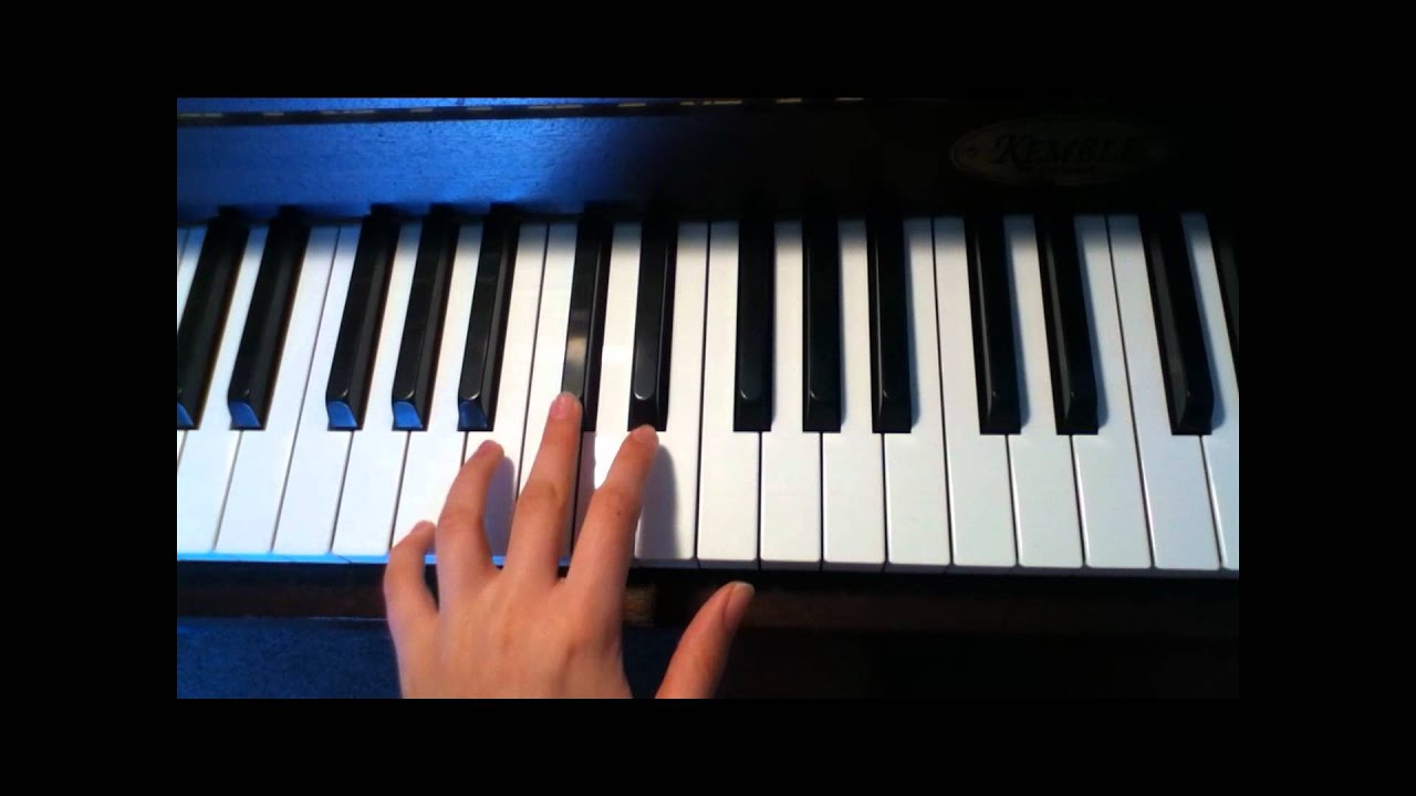 2 minute tutorial - The Four Chord Song - Piano - YouTube
