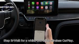 HEYINCAR New 3.0 Mini Wireless Carplay Android Auto Adapter Plug And