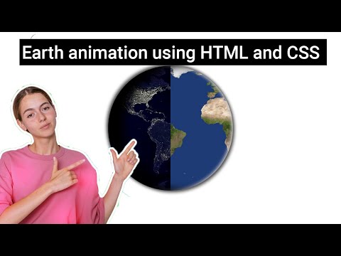 How to design Earth using HTML and CSS