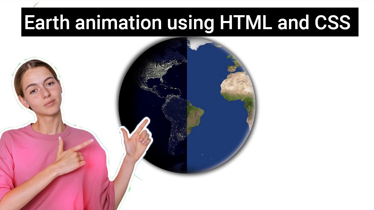 How to design Earth using HTML and CSS - YouTube