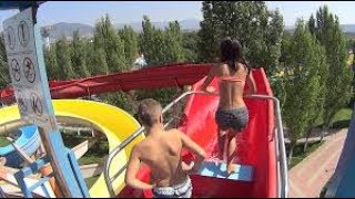 Scary Red Water Slide At Aquapark Olomouc New