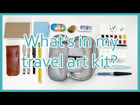 Watercolor Travel Art Kit // Travel Art Supplies ?