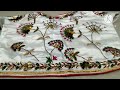 hand embroidery work khatali work and blouse design