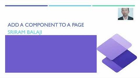 5. Add components to a Page
