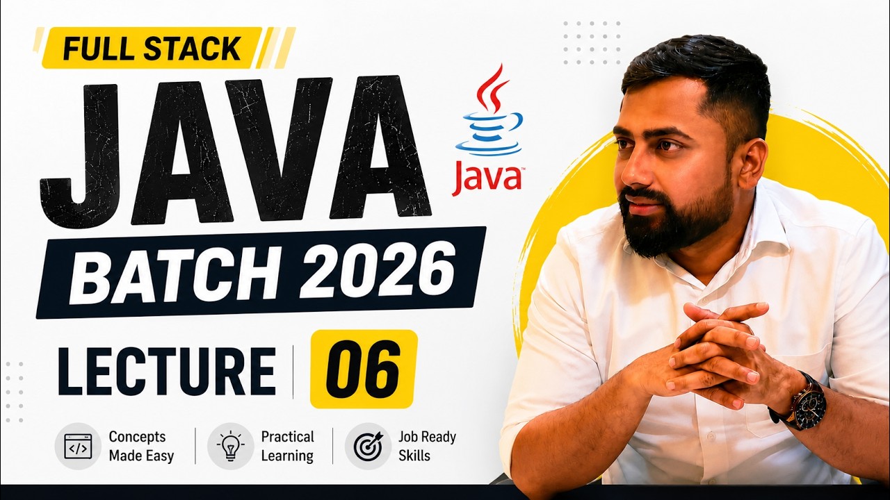 Full Stack Java — Class 6: Operators | IT Shaala Batch 2026 - YouTube
