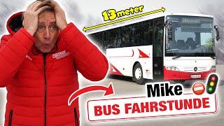 Erste Fahrstunde BUS mit Mike Fischer 🚌💨 | Fischer Academy - Die Fahrschule