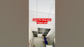 Cách thi công trần thả thạch cao. Nay em ra video hướng dẫn thi công nhé. #emduydecor #thachcao