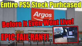 Scalpers Buy Entire Argos PS5 Stock Before It Even Goes Live! And They Brag On Twitter Scalpers Buy Entire Argos PS5 Stock Before It Even Goes Live! And They Brag On Twitter