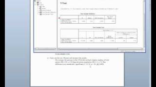 T-test homework Questions 1 & 2 review from week 9