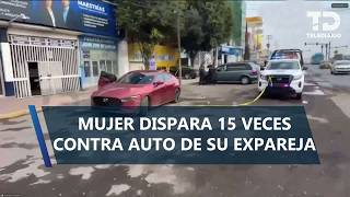 Le Soltó 15 Disparos Mujer Balea Auto De Su Expareja En La Carretera México-Pachuca