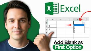 How to Add a Blank Item in a Drop Down List in Excel | Add Blank as First Option (2026 Full Guide)