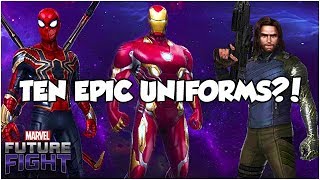 BEST INFINITY WAR *UNIFORMS* 👉 PURCHASE GUIDE - Marvel Future Fight