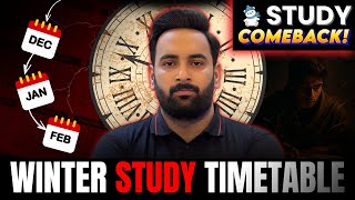 Winter Study Time Table Best Study Hacks Exams 2026 Youth Academy Sir Usama
