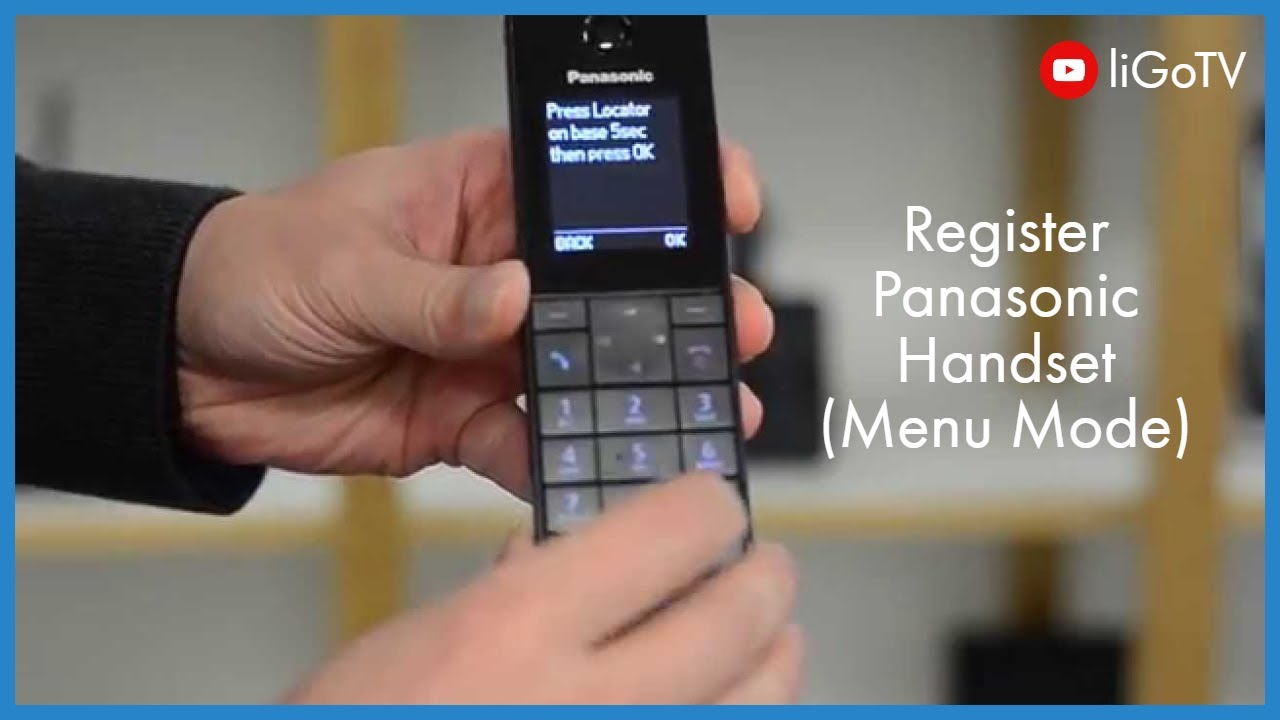 How To Register a Panasonic Handset (Menu code) - YouTube